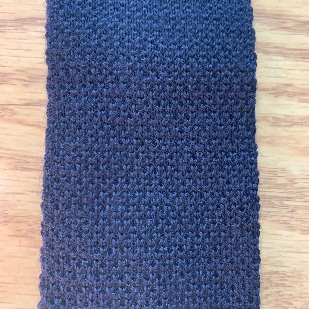 Balenciaga Blue Woven Trunk Tie with Monogram
